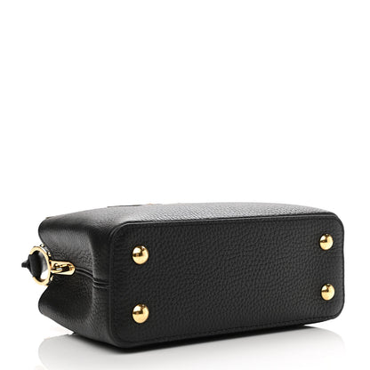 Louis Vuitton Taurillon Embellished Flower Crown Capucines Mini Black 4 of 9