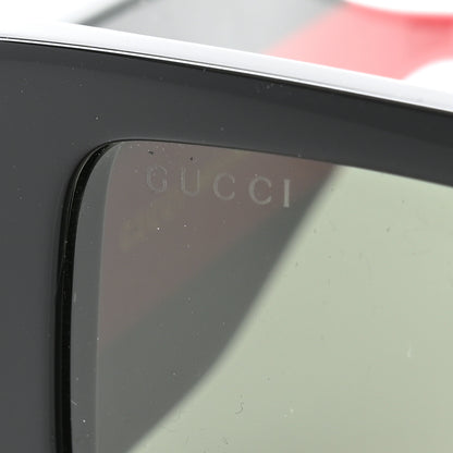 Gucci Acetate Web Frame Rectangle Sunglasses GG1860S Black Multicolor 7 of 7