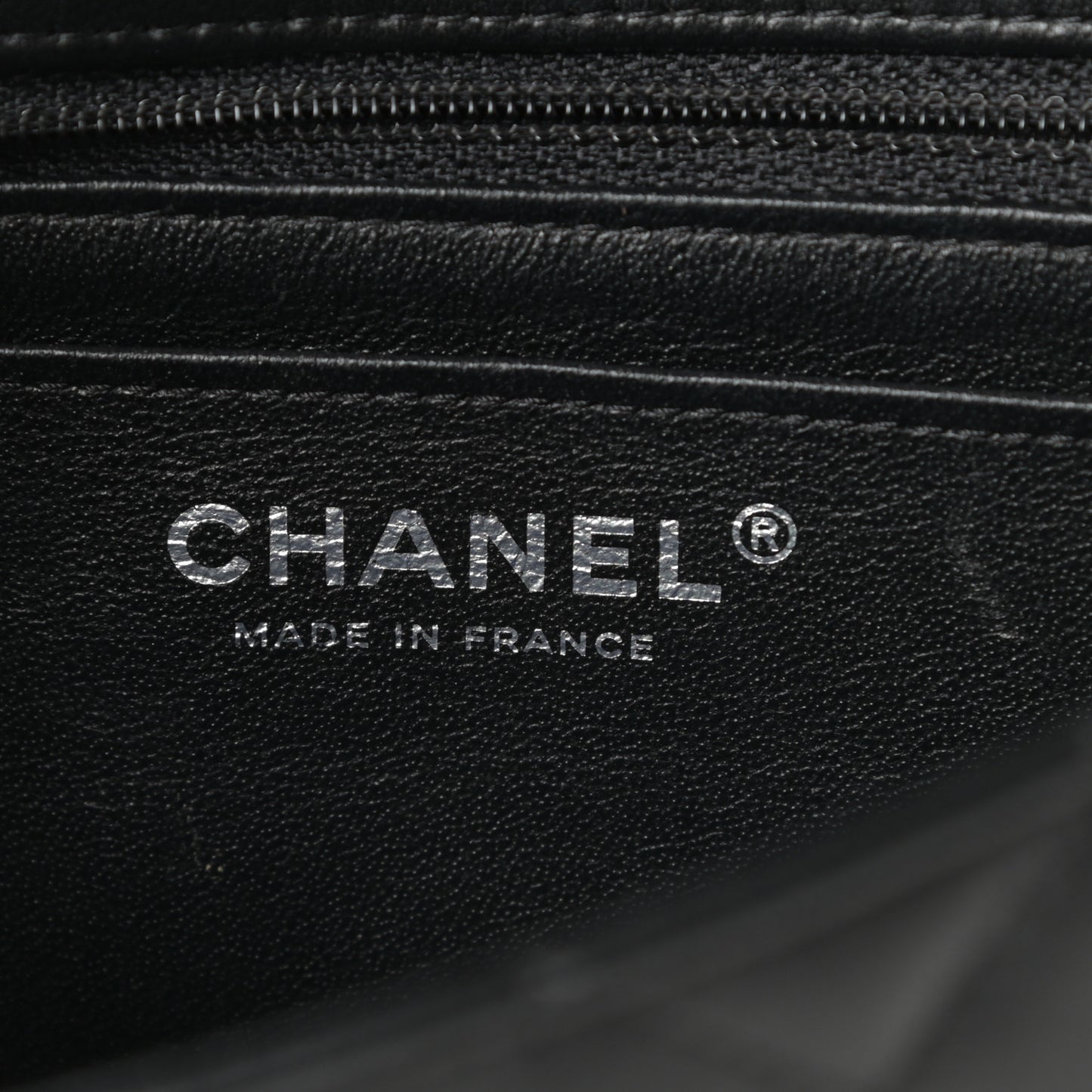 Lambskin Quilted Mini Rectangular Flap Black