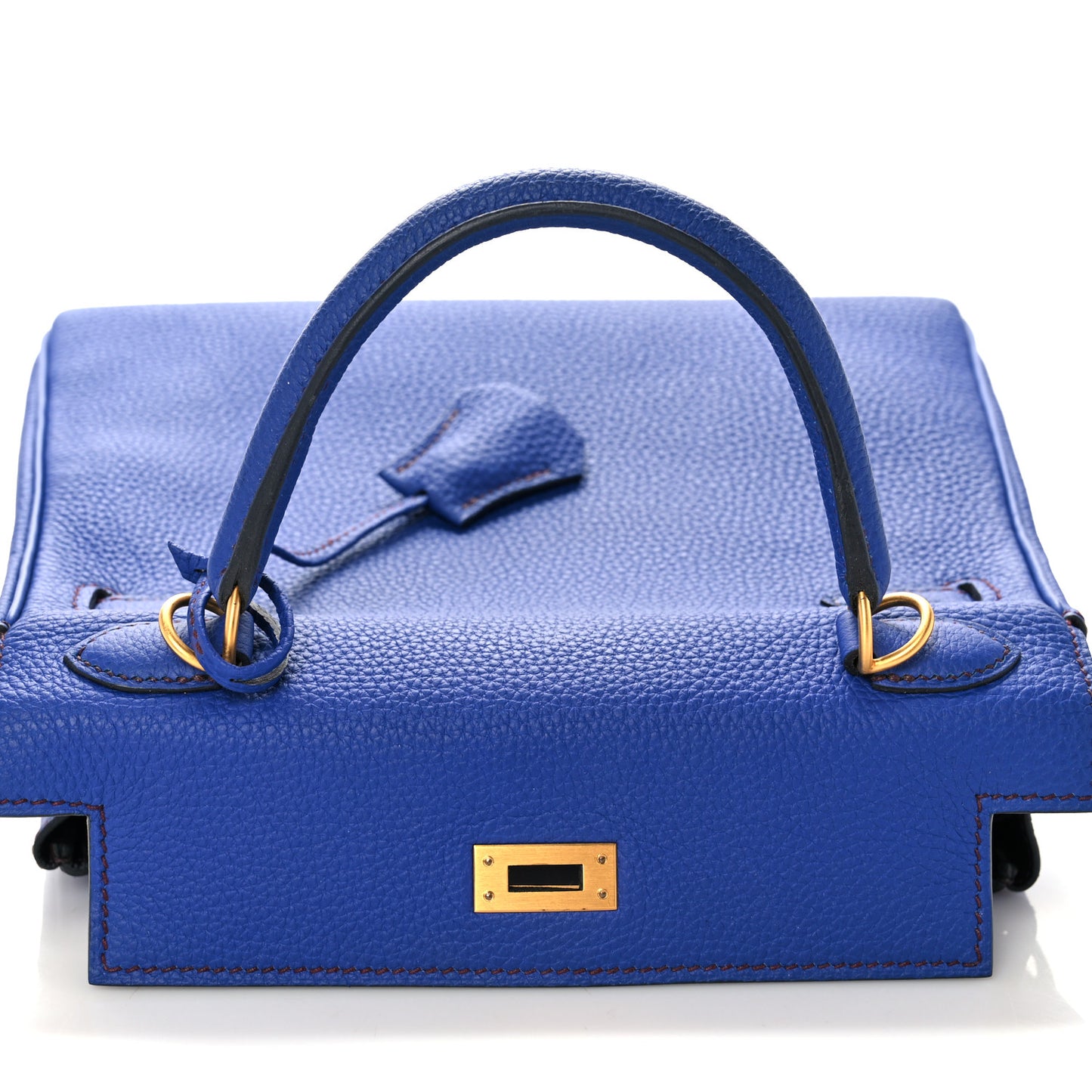 Togo Horseshoe Kelly Retourne 25 Bleu Electrique Bordeaux