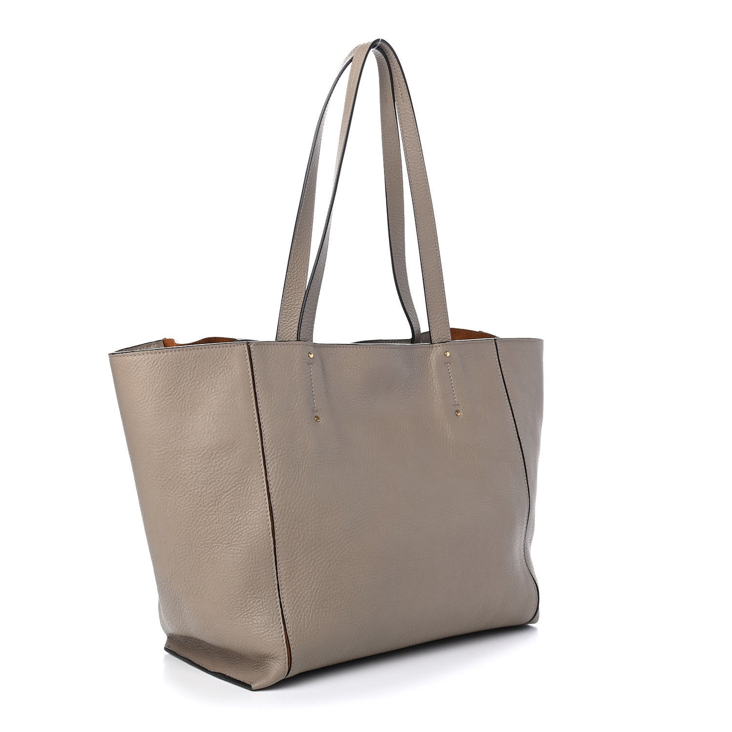 Smooth Calfskin Medium Milo Shopping Tote Motty Grey
