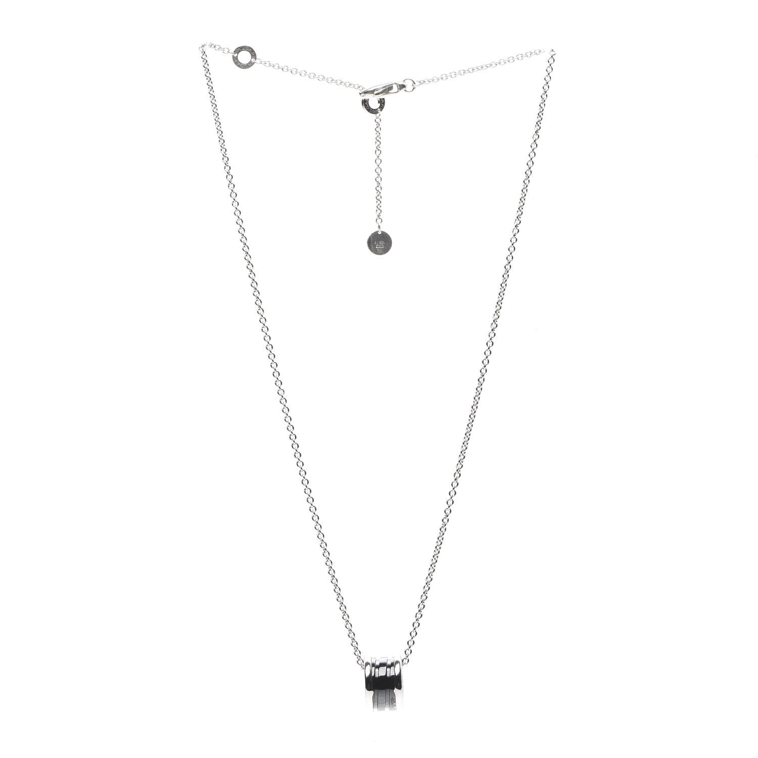 Bulgari Sterling Silver Ceramic Save The Children Pendant Necklace 2 of 7