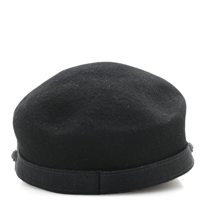 Christian Dior Wool Felt Cap 57 Black 6 of 9