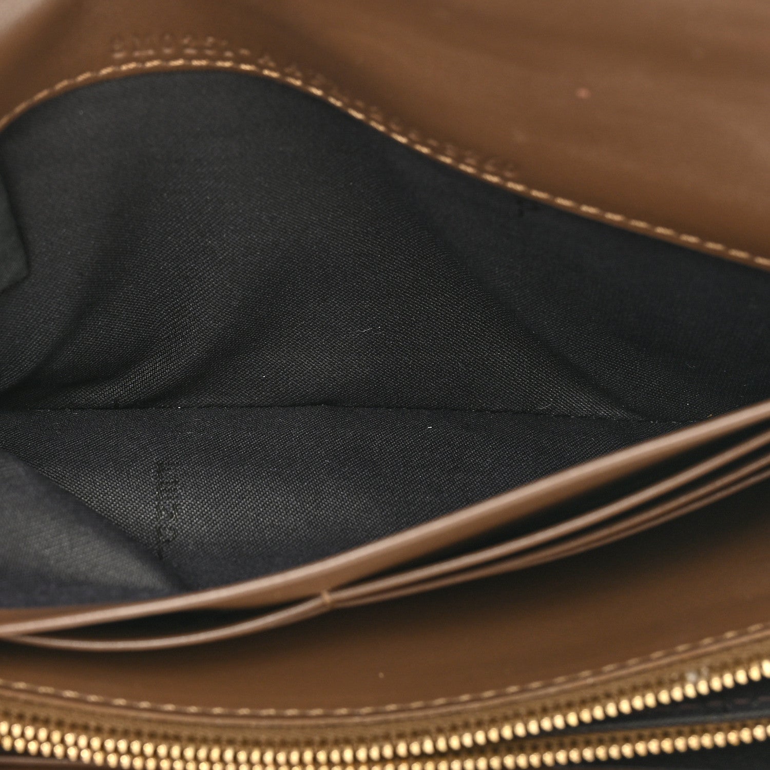 Fendi Vitello Soft F is Fendi Bi-Color FF 1974 Embossed Continental Envelope Wallet Maya Black 5 of 16