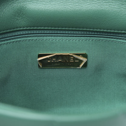 Chanel Lambskin Quilted Medium 19 Flap Green 6 of 11