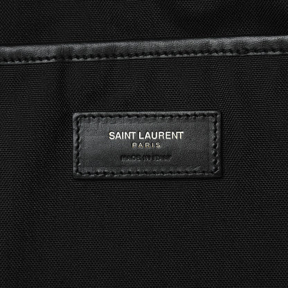 Saint Laurent Nylon Twill Dinosaur Print City Backpack Black Multicolor 7 of 16