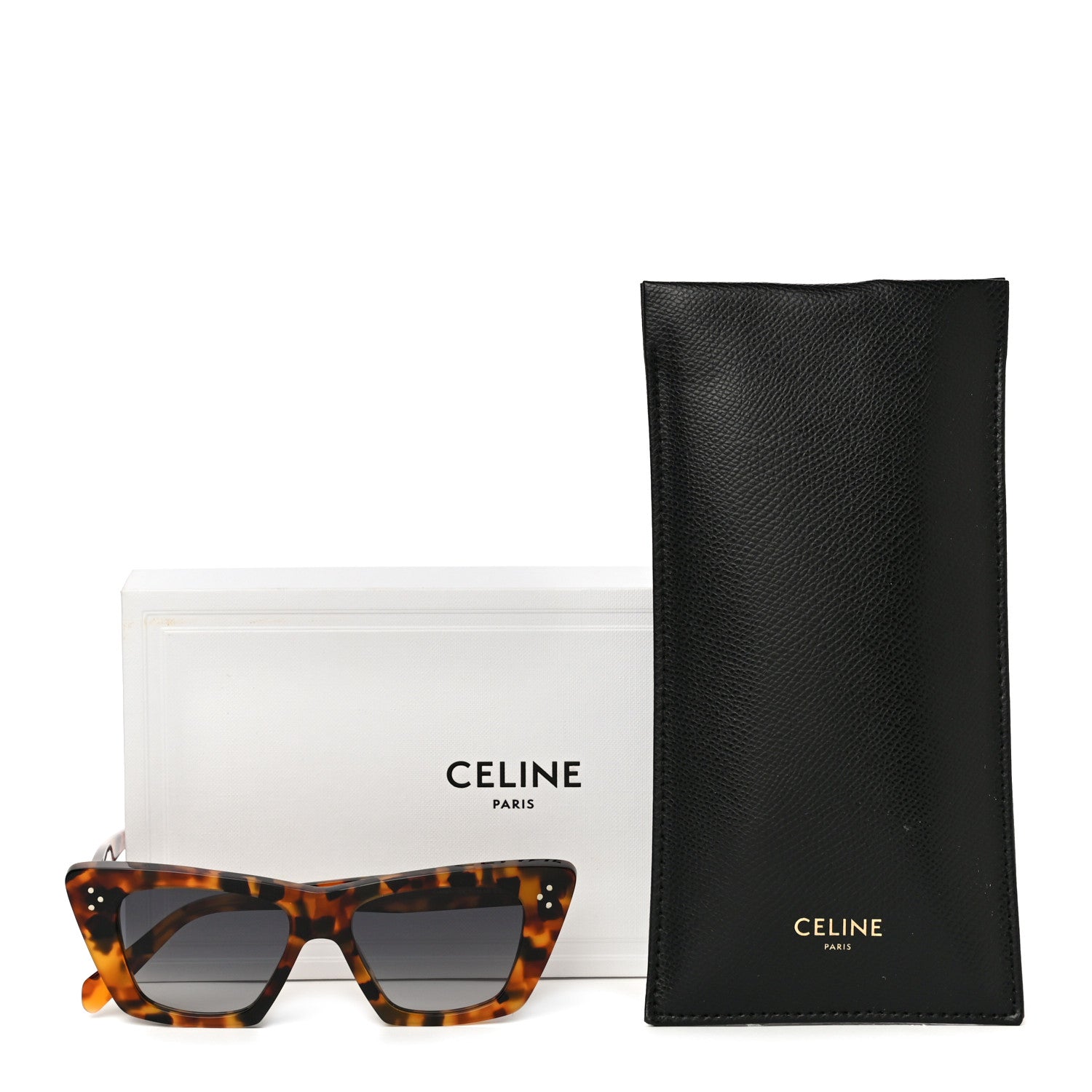 Celine Acetate Cat Eye Sunglasses CL40187I Dark Havana 7 of 7