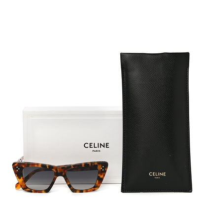 Celine Acetate Cat Eye Sunglasses CL40187I Dark Havana 7 of 7