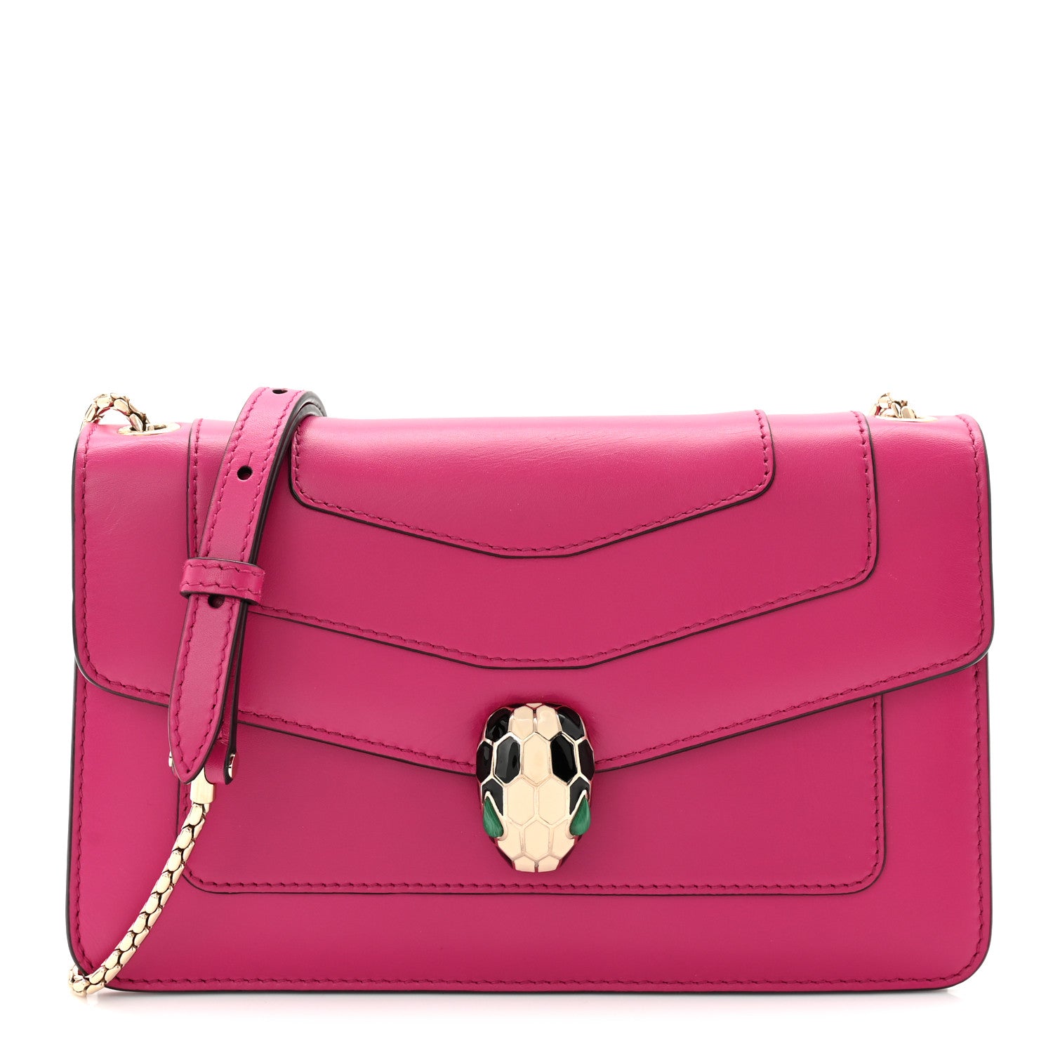 Bulgari Calfskin Serpenti Forever Crossbody Bag Pink 1 of 10