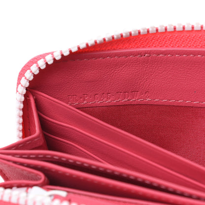 Valentino Garavani Vitello Colorblock Free Rockstud Zip Around Wallet Shadow Pink White 7 of 10