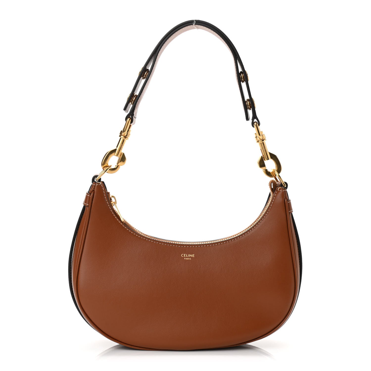 Celine Smooth Calfskin Medium Strap Ava Shoulder Bag Tan 1 of 10