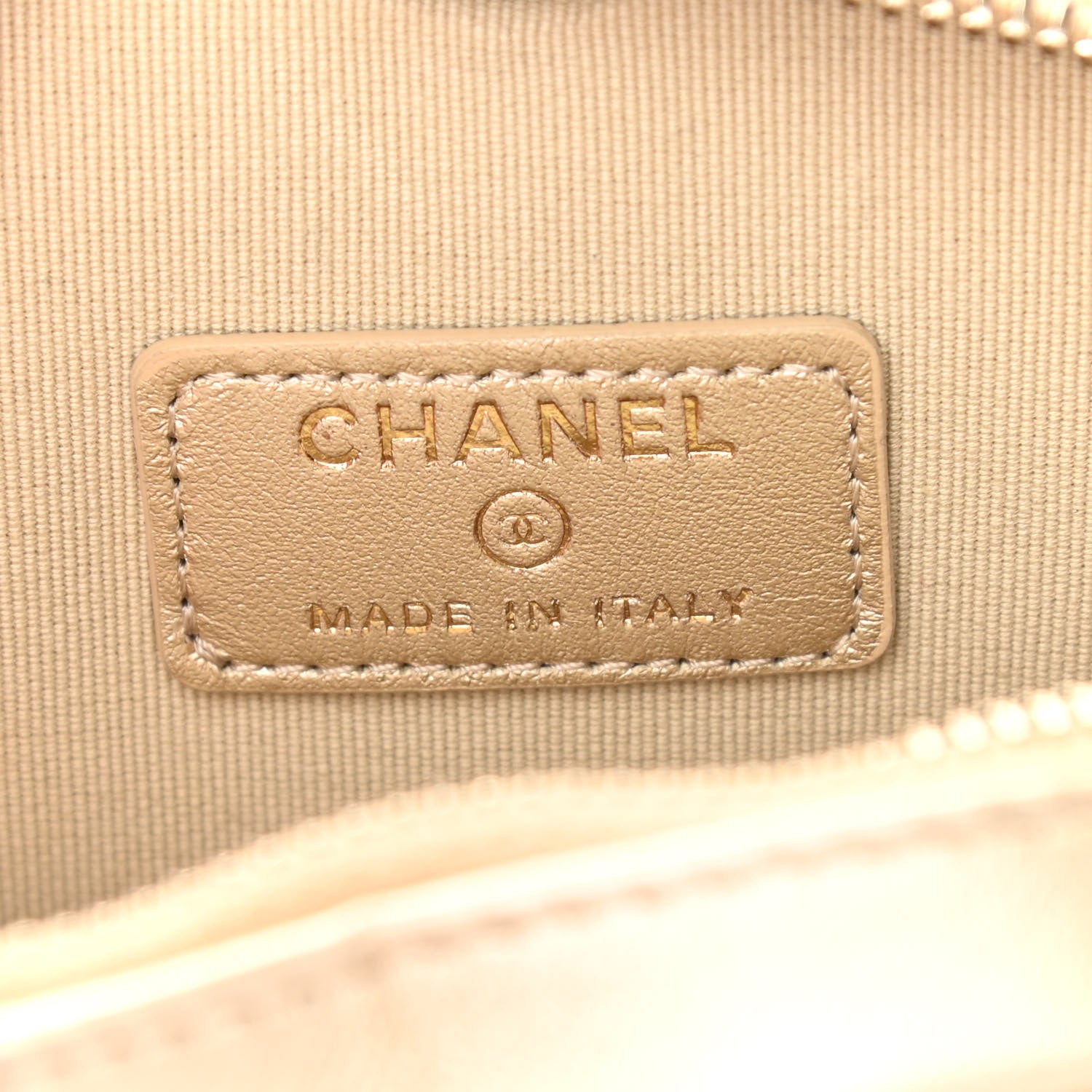 Chanel Metallic Lambskin Quilted CC In Love Heart Waist Belt Bag With Chain Gold 6 of 11