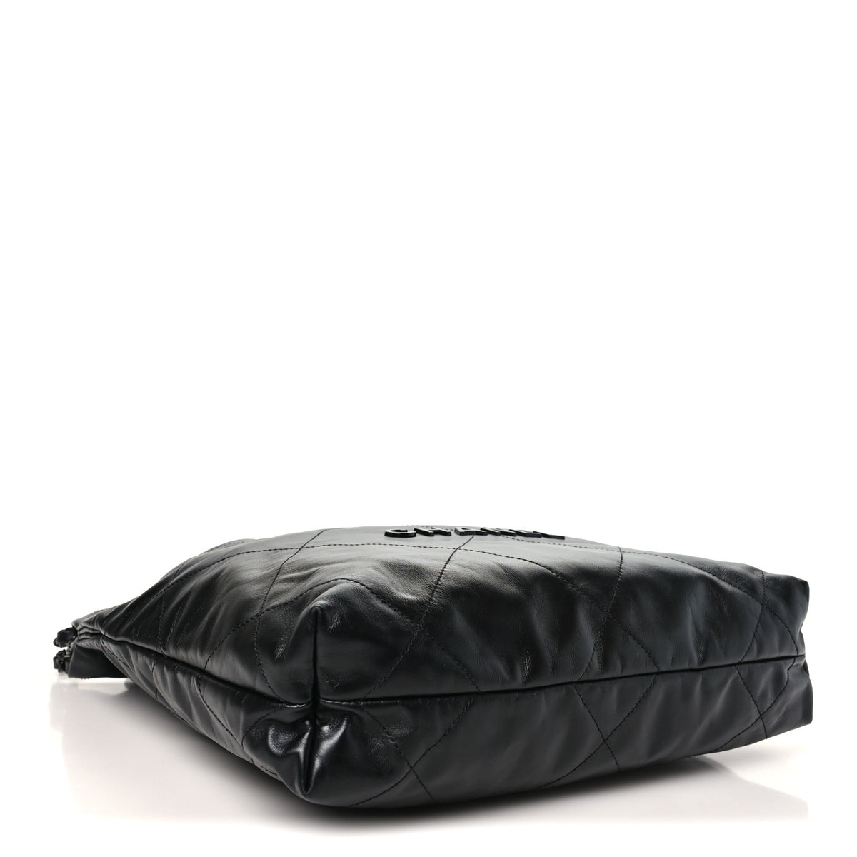 Chanel Shiny Calfskin Quilted Small Chanel 22 So Black 5 of 10