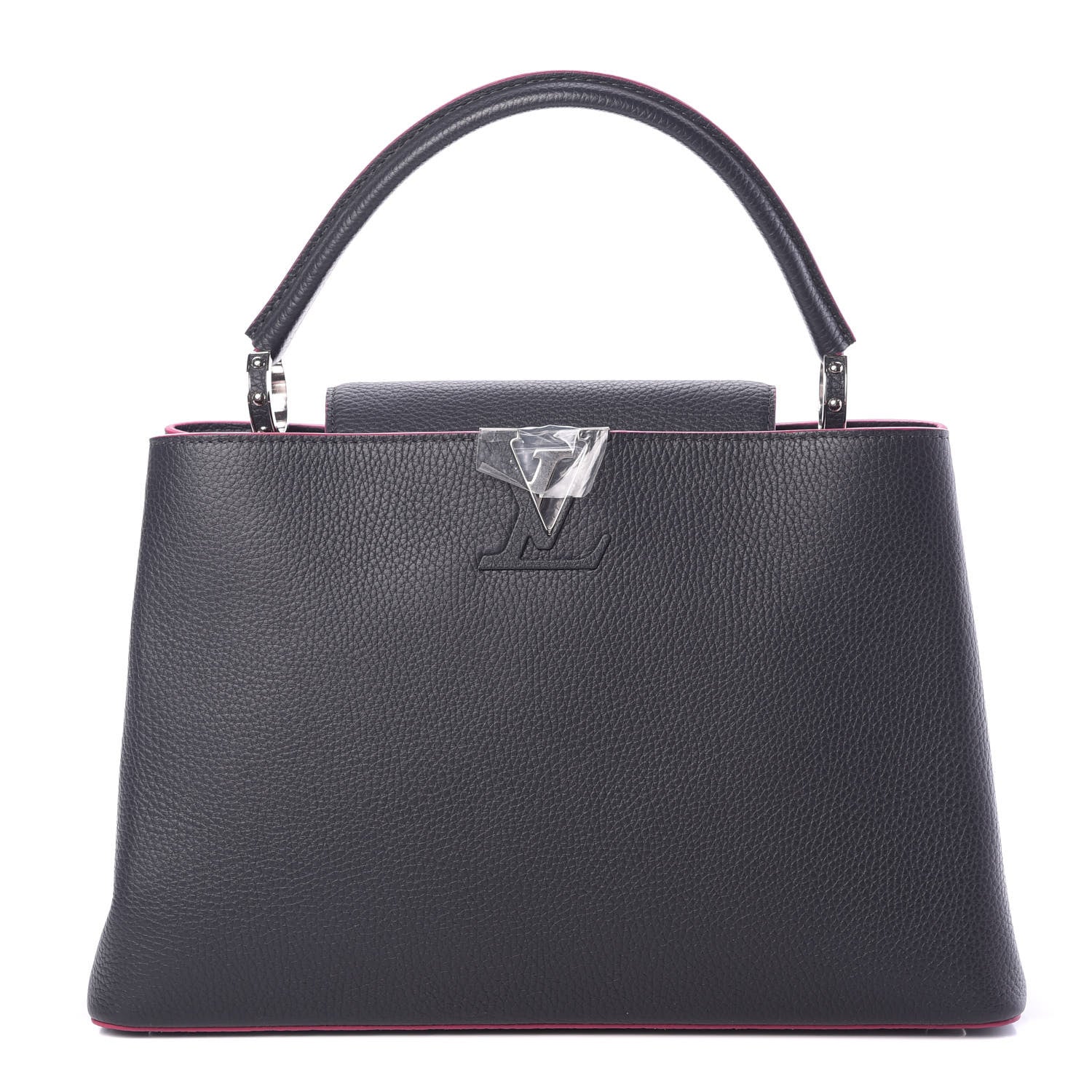 Louis Vuitton Taurillon Capucines MM Cobalt Fuchsia 1 of 10