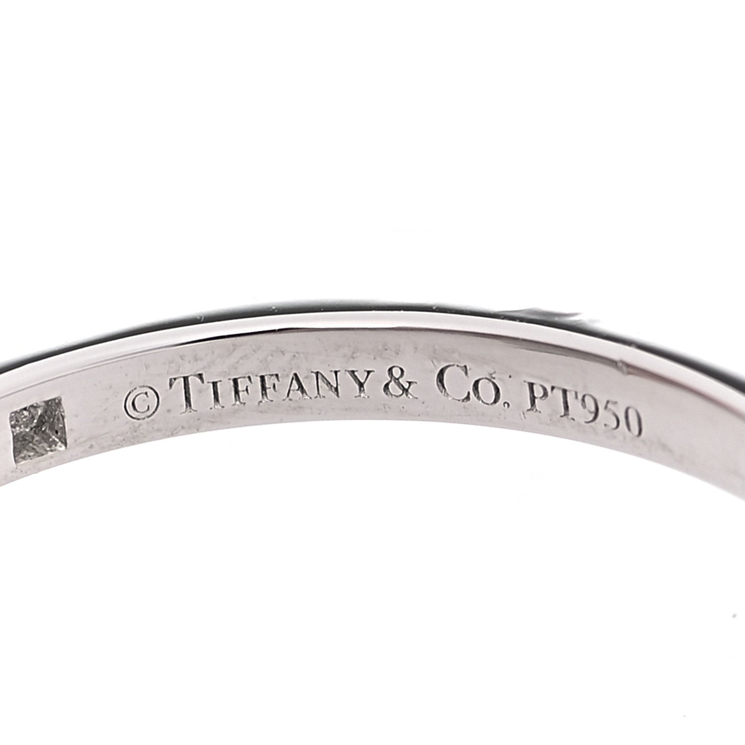 Tiffany Platinum Diamond Enchant Heart Ring 54 7 5 of 6
