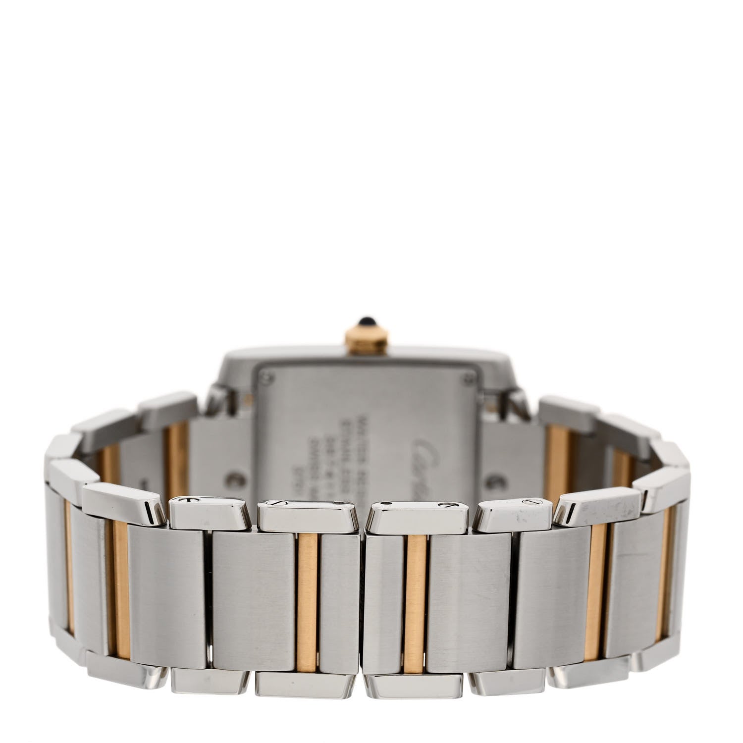 Cartier Stainless Steel 18K Yellow Gold 25mm Tank Francaise Quartz Watch 3 of 5