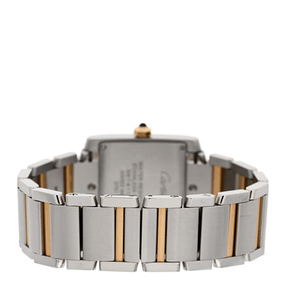 Cartier Stainless Steel 18K Yellow Gold 25mm Tank Francaise Quartz Watch 3 of 5