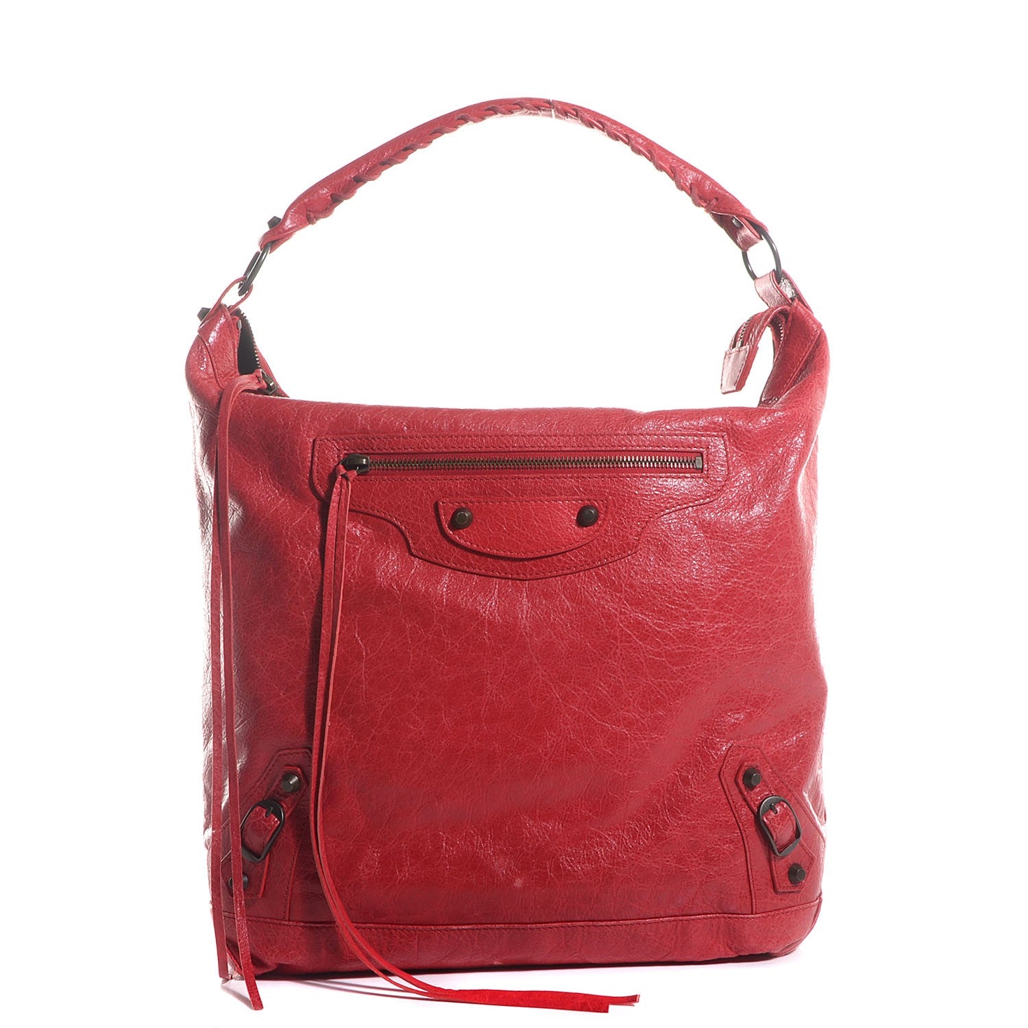 Balenciaga Agneau Classic Hardware Day Hobo Rouge Cardinal 1 of 11