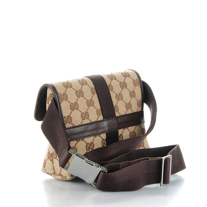 Gucci Monogram Waist Pouch Bag Dark Brown 3 of 7
