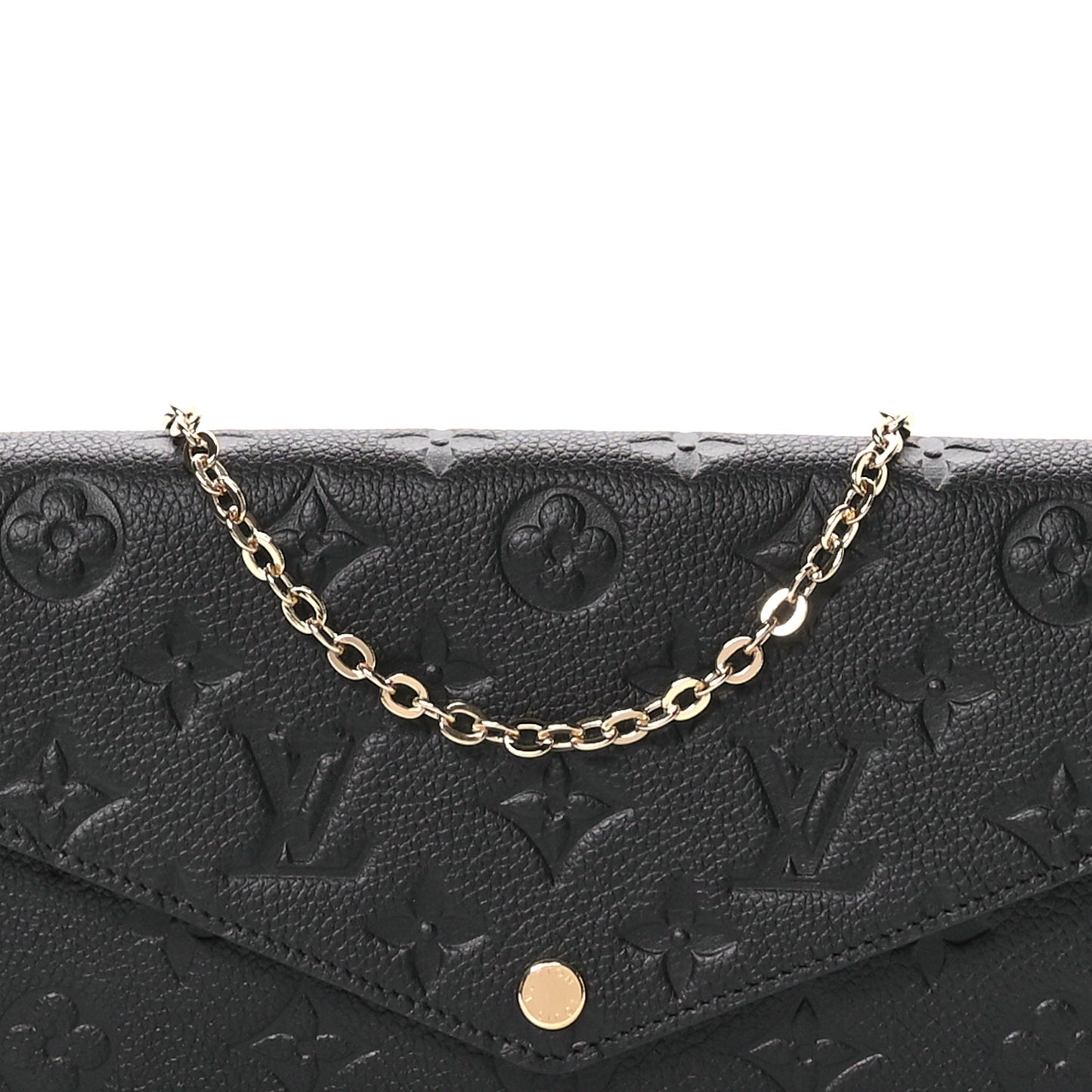 Empreinte Pochette Felicie Chain Wallet Black