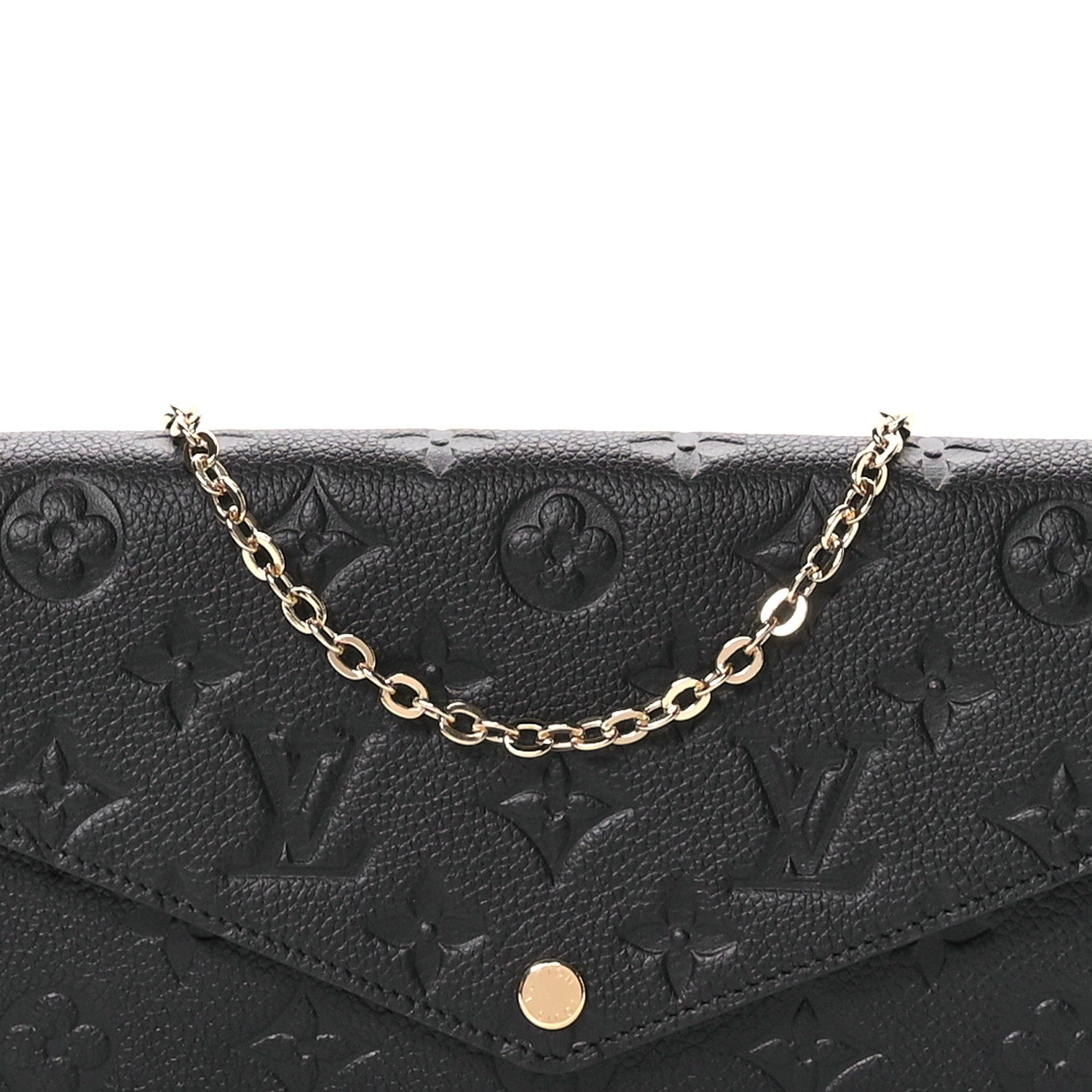 Louis Vuitton Empreinte Pochette Felicie Chain Wallet Black 8 of 10