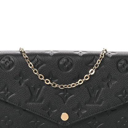 Louis Vuitton Empreinte Pochette Felicie Chain Wallet Black 8 of 10