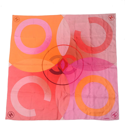 Chanel Silk Coco CC Square Scarf 2 of 3