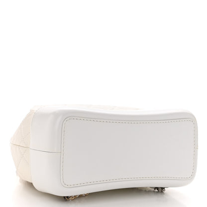 Chanel Aged Calfskin Quilted Small Gabrielle Backpack White 4 of 9