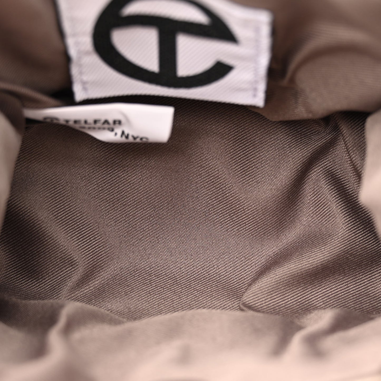 Metallic Vegan Leather Small Shopping Bag Bronze