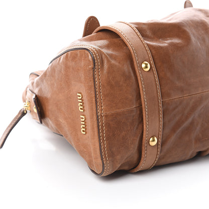 Miu Miu Nappa Shoulder Bag Cannella 7 of 8