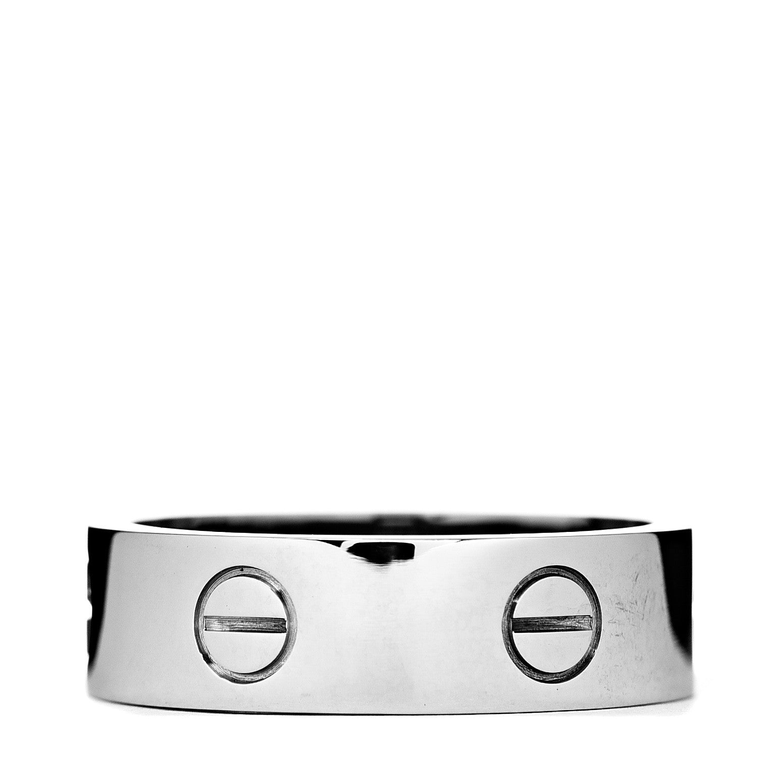 Cartier 18K White Gold 6mm LOVE Ring 58 8.25 3 of 5