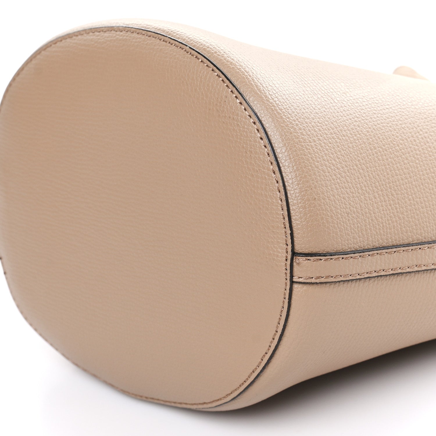 Burberry Calfskin Small Lorne Bucket Crossbody Natural 8 of 8