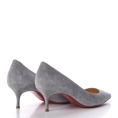 Christian Louboutin Veau Velours So Kate 55 Pumps 35 Light Blue 4 of 8