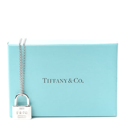 Tiffany Sterling Silver 1837 Lock Charm Pendant Necklace 5 of 5