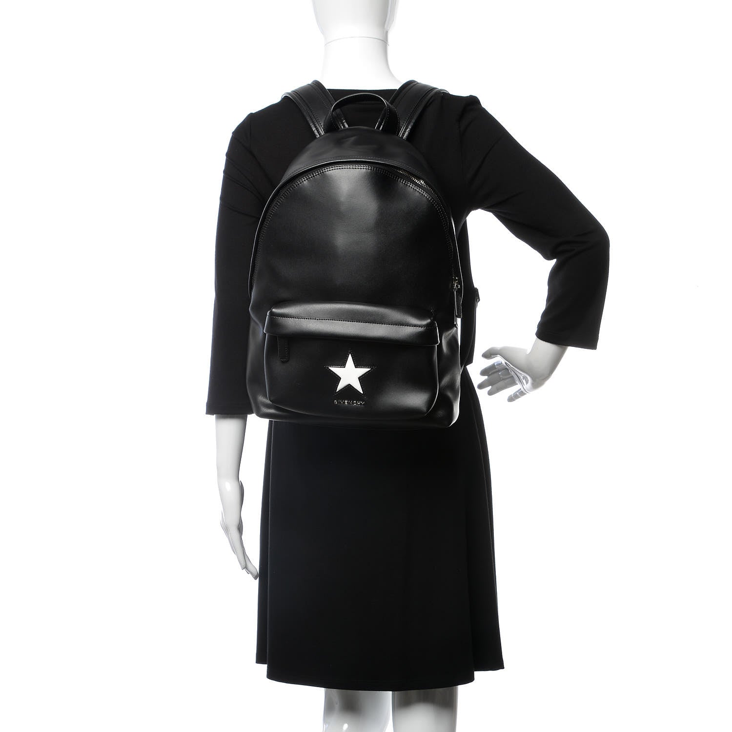 Givenchy Calfskin Star Small Backpack Black 2 of 7