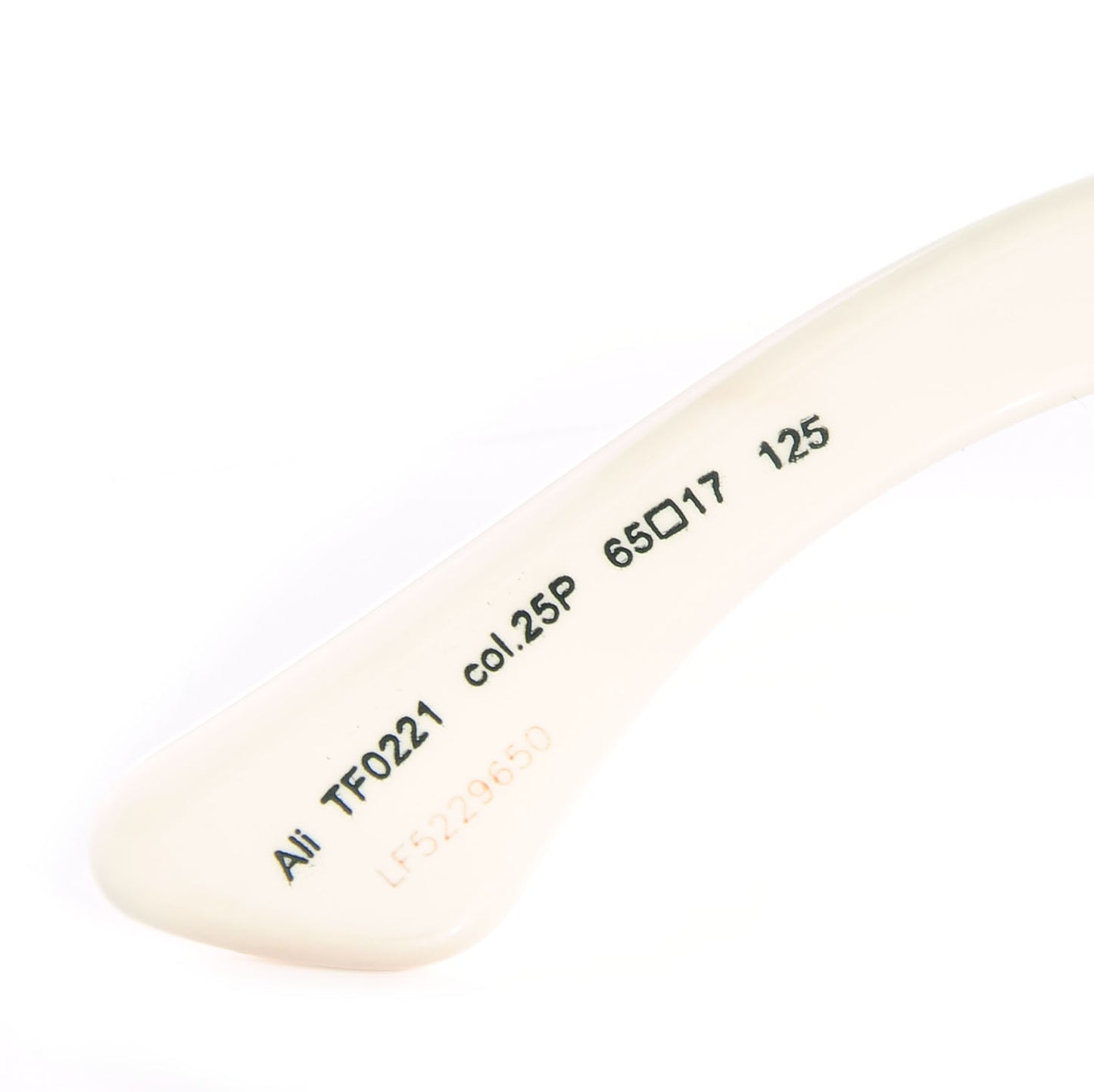 Ali Oversized Round Sunglasses TF0221 White