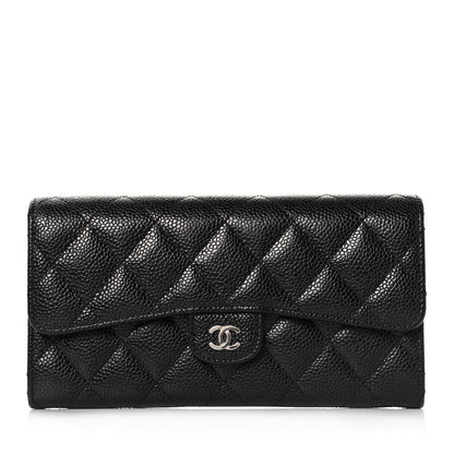 Chanel Caviar Quilted Large Flap Wallet Black 1 of 10