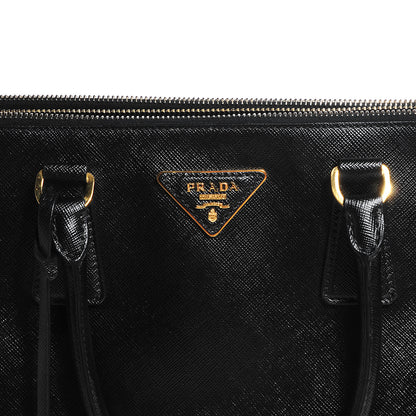 Prada Saffiano Lux Large Double Zip Tote Nero Black 5 of 10