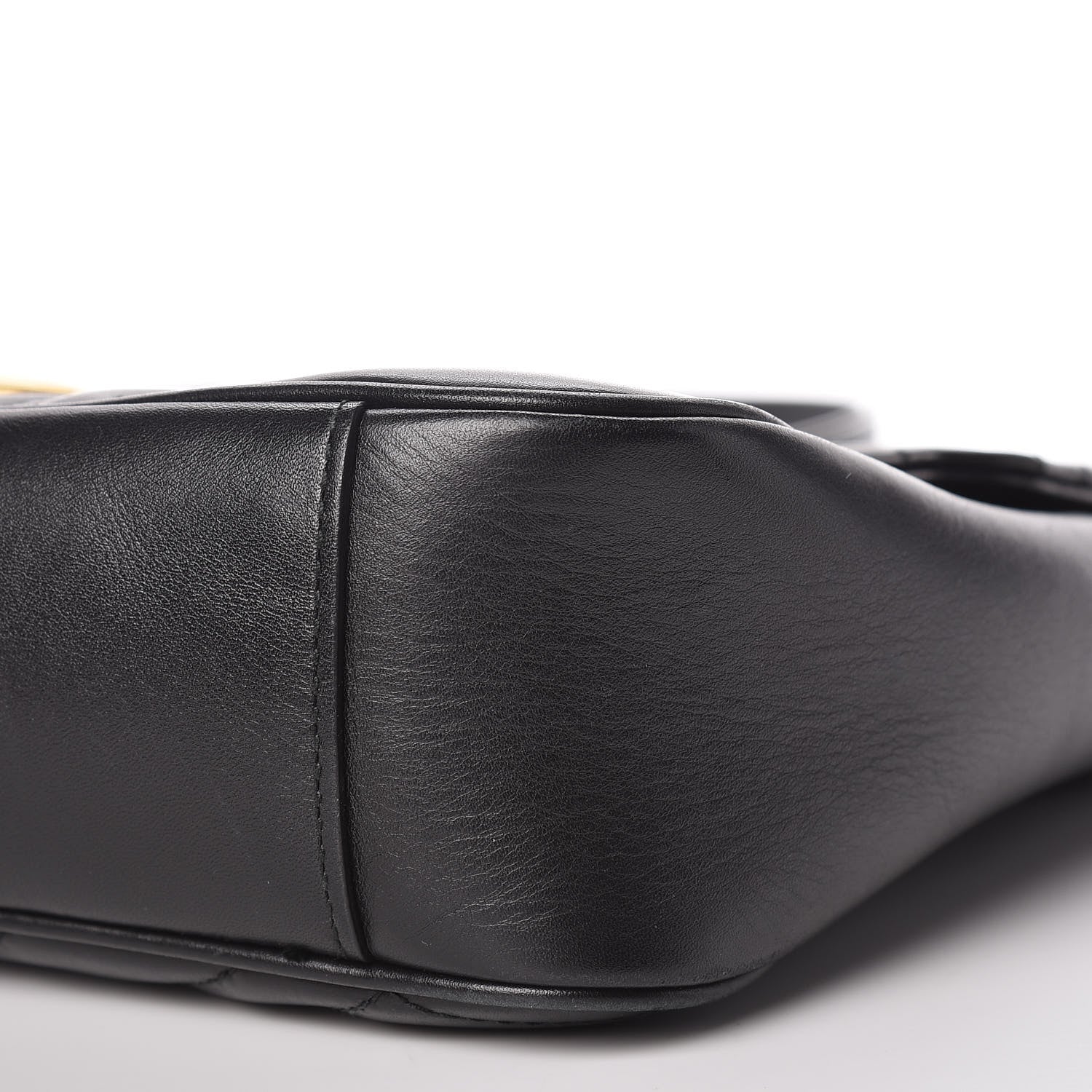 Gucci Calfskin Matelasse Medium GG Marmont Shoulder Bag Black 12 of 12