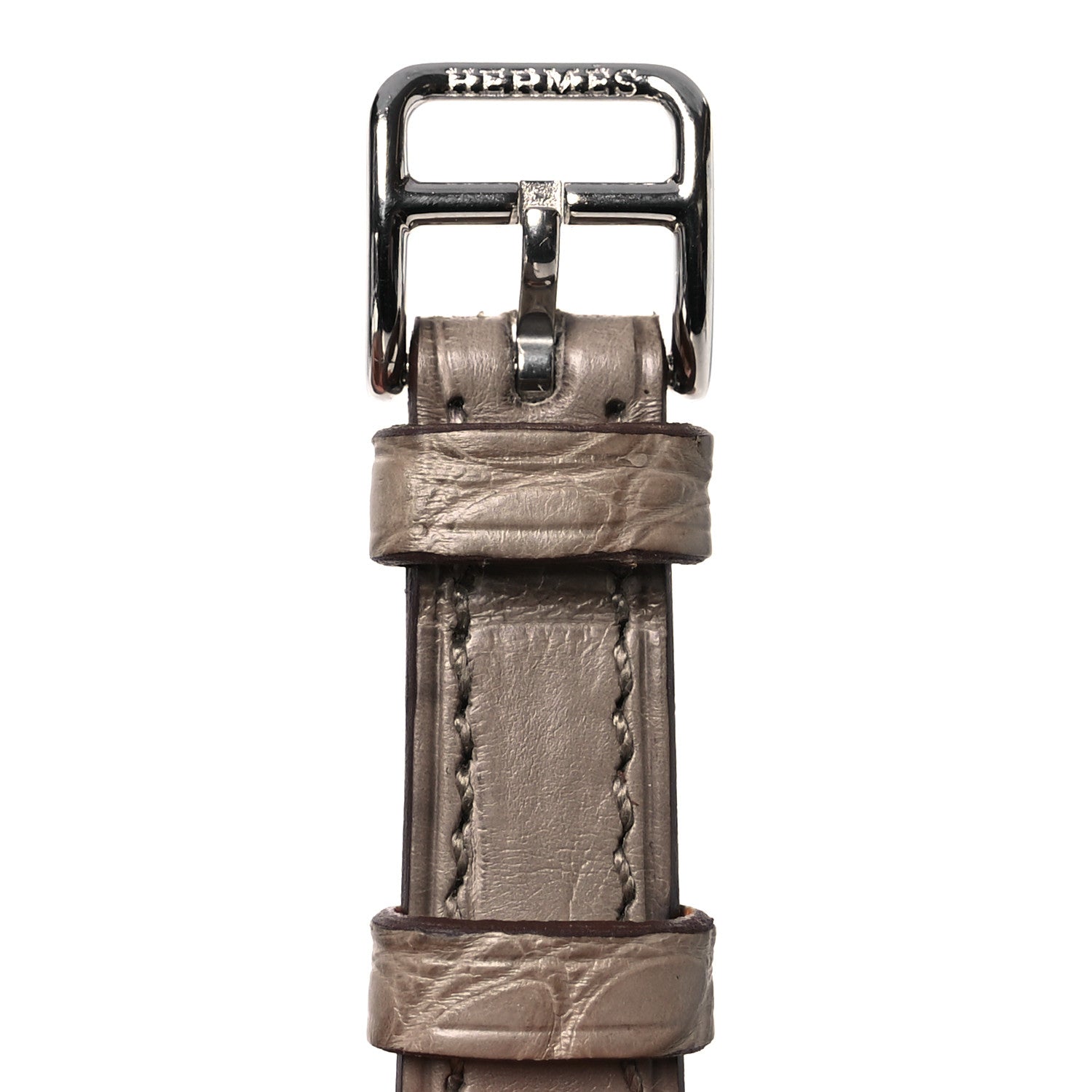 Hermes Matte Alligator 16mm Watch Strap Etoupe 7 of 8