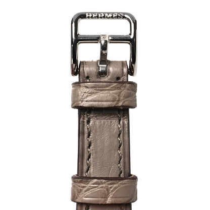 Hermes Matte Alligator 16mm Watch Strap Etoupe 7 of 8