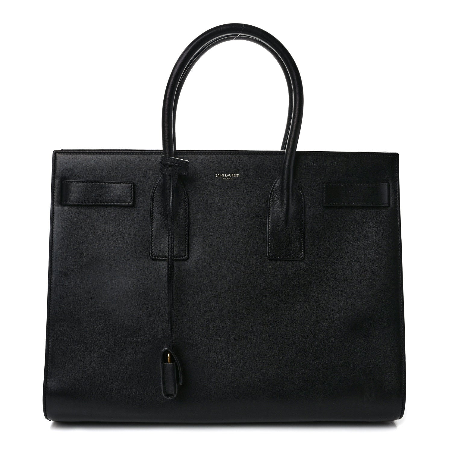 Saint Laurent SAINT LAURENT Calfskin Large Sac De Jour Carryall Black 1 of 10