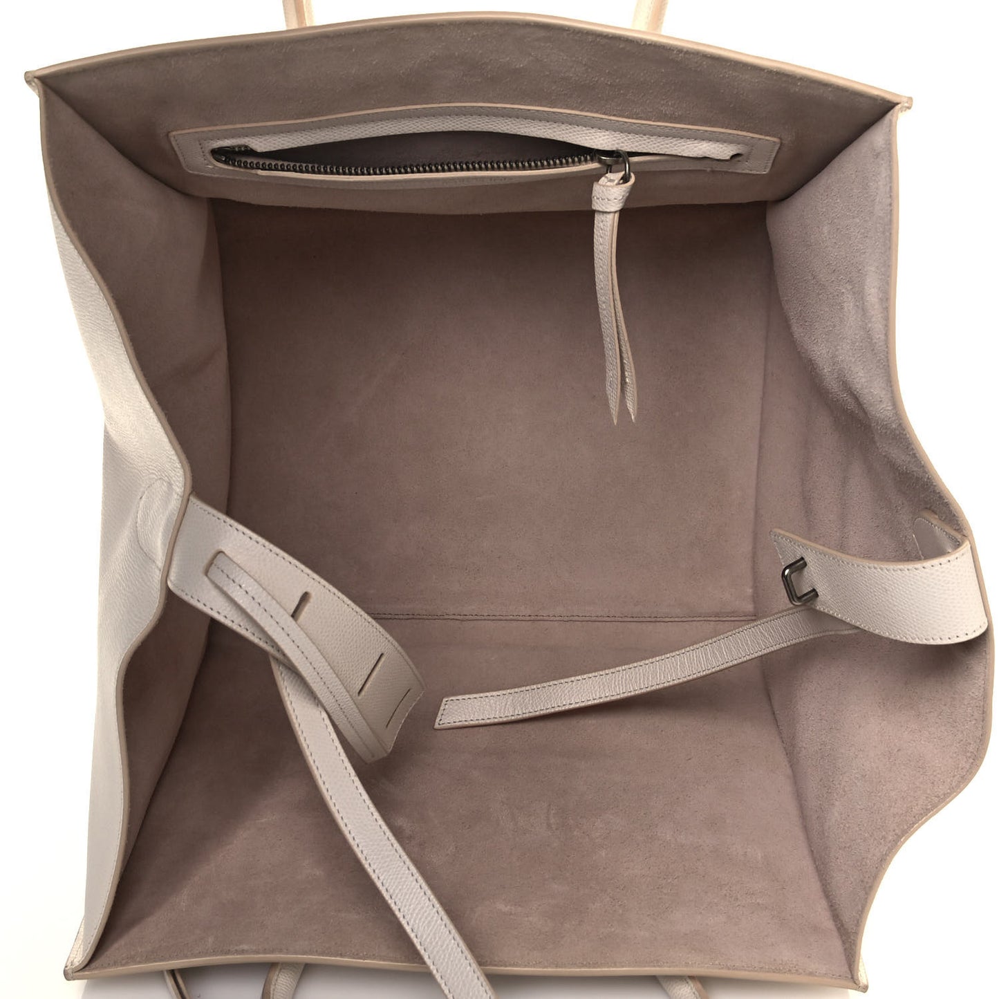 Grained Calfskin Medium Phantom Luggage Cream