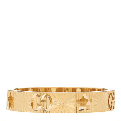 Gucci 18K Yellow Gold Icon Stars Band Ring 58 8.25 1 of 6