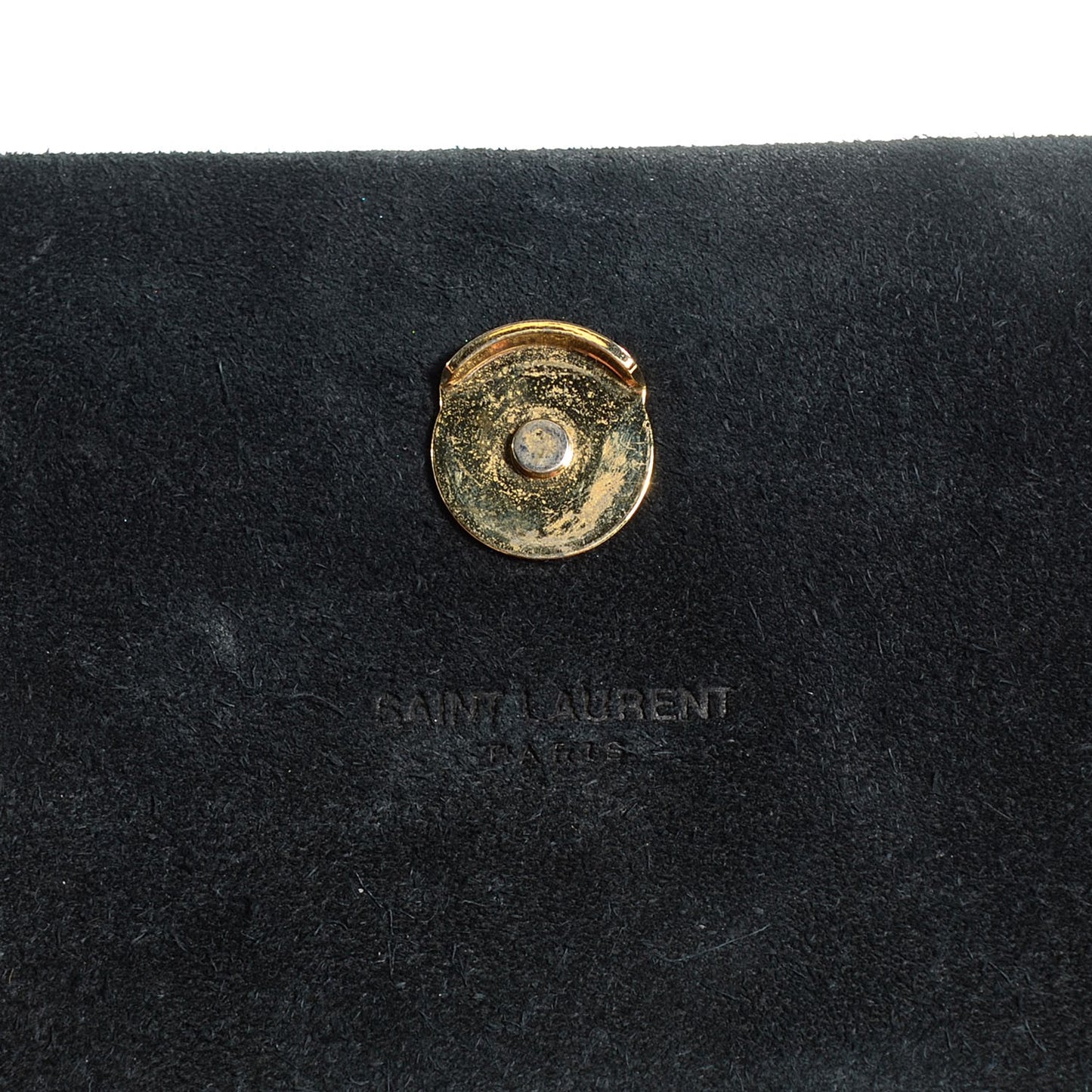 Patent Small Classic Monogram Kate Tassel Satchel Black
