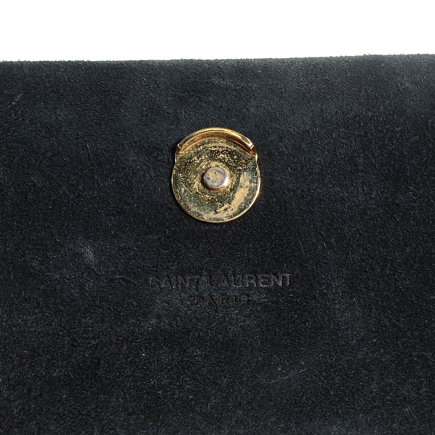 Saint Laurent Patent Small Classic Monogram Kate Tassel Satchel Black 6 of 9