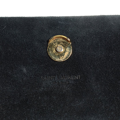 Saint Laurent Patent Small Classic Monogram Kate Tassel Satchel Black 6 of 9