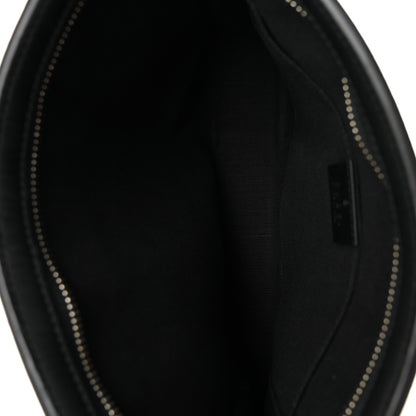 Gucci GG Supreme Monogram Selleria Calfskin Web New Web Cosmetic Case Black 5 of 10