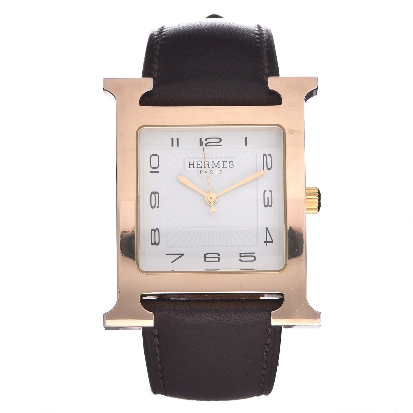 Stainless Steel Barenia 30.5mm Heure H Quartz Watch Noir