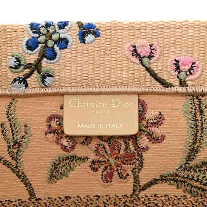 Christian Dior Raffia Embroidered Petites Fleurs Medium Book Tote Natural 6 of 12